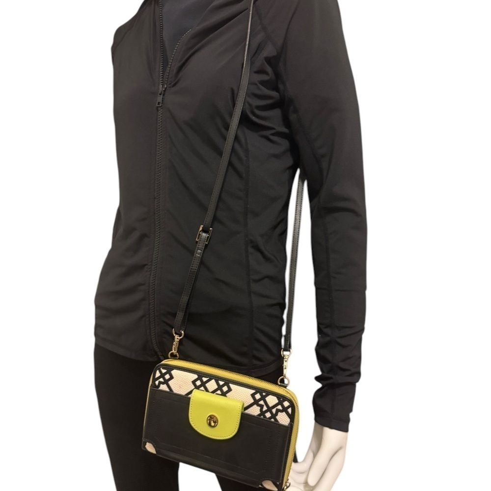 Stylish Black and Yellow Crossbody Bag Spartina 449 Outerbank